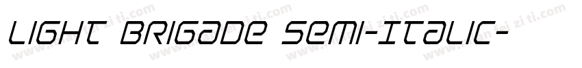Light Brigade Semi-Italic字体转换
